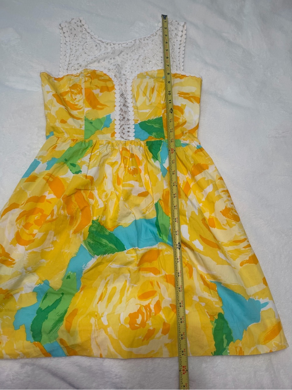 Lilly Pulitzer Reagan Dress in Sunglow Yellow First Impressions - Picture 3 of 6